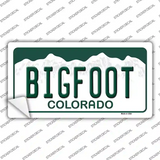 Bigfoot Colorado Background Novelty Sticker Decal Small