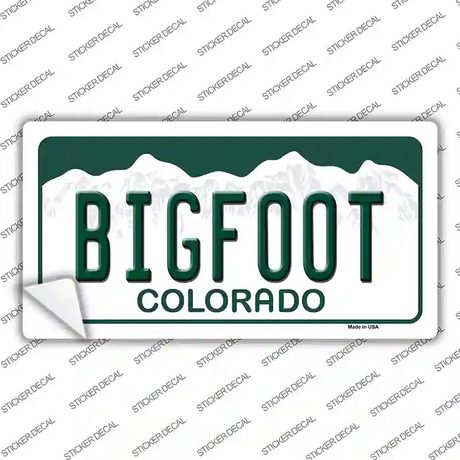 Bigfoot Colorado Background Novelty Sticker Decal Small