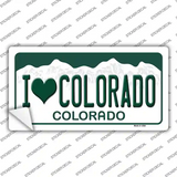 I Love Colorado Novelty Sticker Decal Small