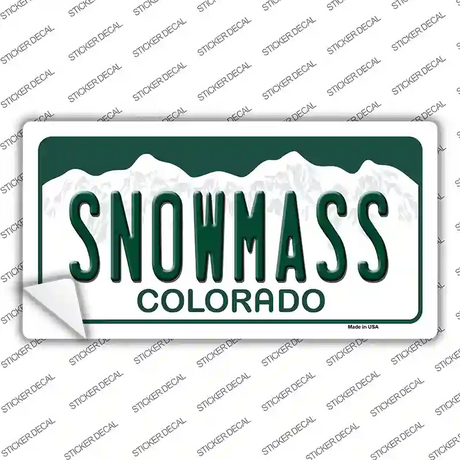 Snowmass Colorado Novelty Sticker Decal Small