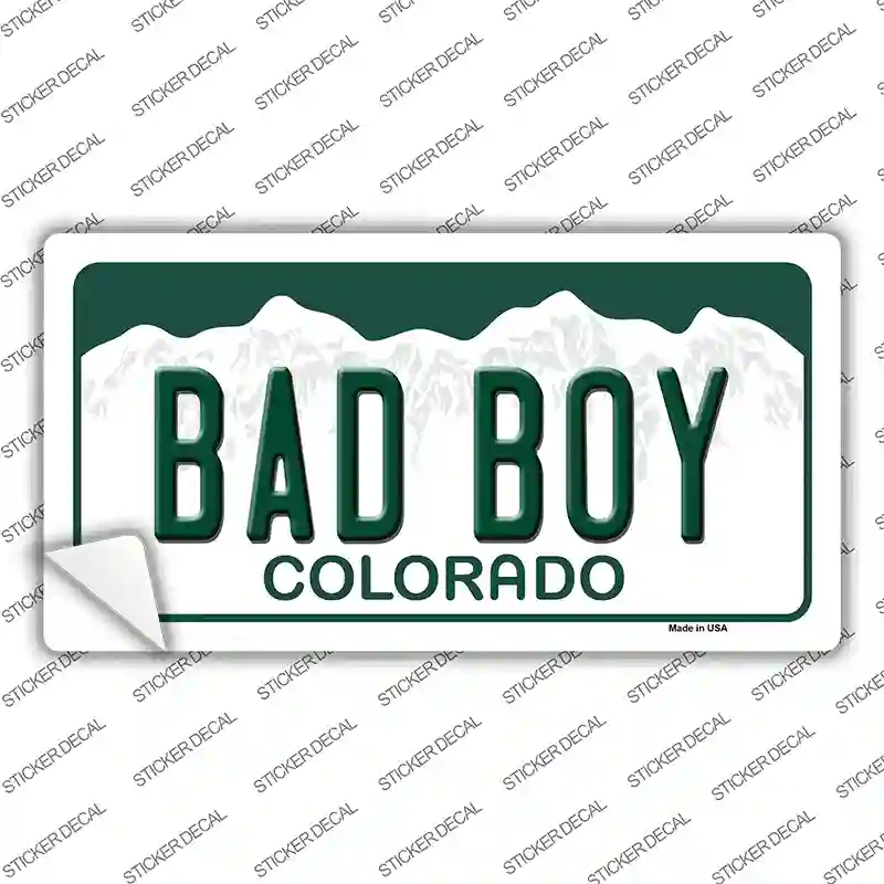 Bad Boy Colorado Novelty Sticker Decal Small