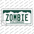 Zombie Colorado Novelty Sticker Decal Small