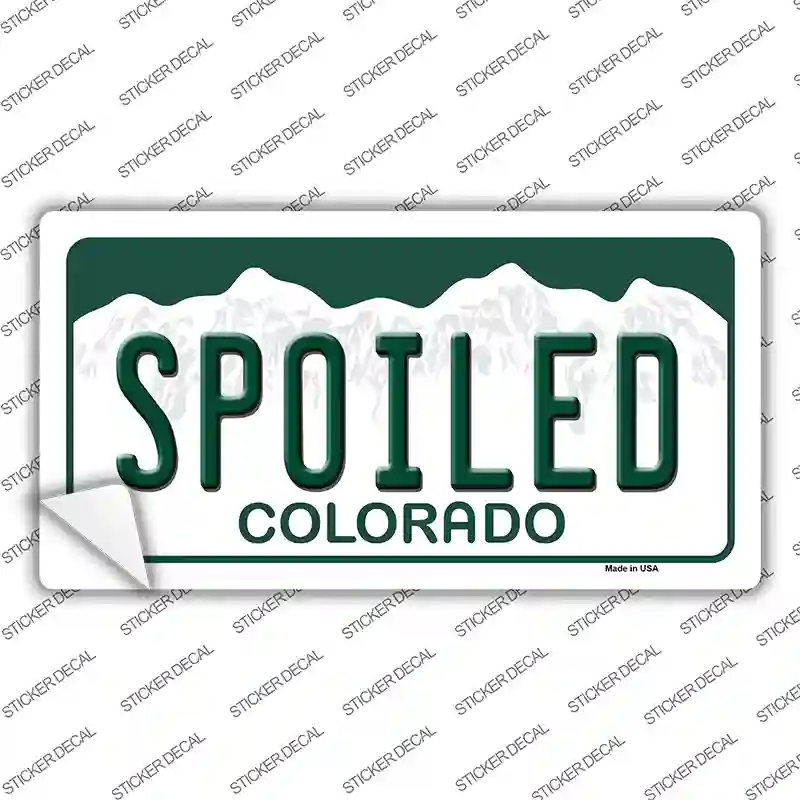 Spoiled Colorado Novelty Sticker Decal Small