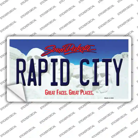 Rapid City South Dakota Novelty Sticker Decal Small