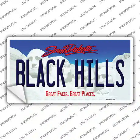 Black Hills South Dakota Novelty Sticker Decal Small