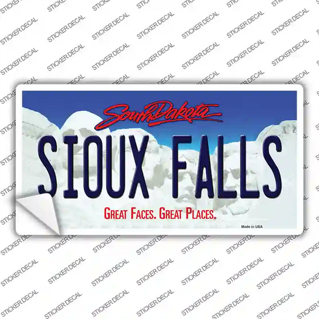 Sioux Falls South Dakota Novelty Sticker Decal Small