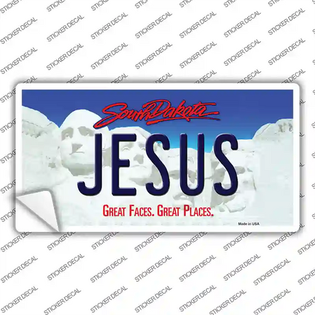 Jesus South Dakota Novelty Sticker Decal Small