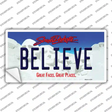 Believe South Dakota Novelty Sticker Decal Small