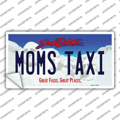 Moms Taxi South Dakota Novelty Sticker Decal Small