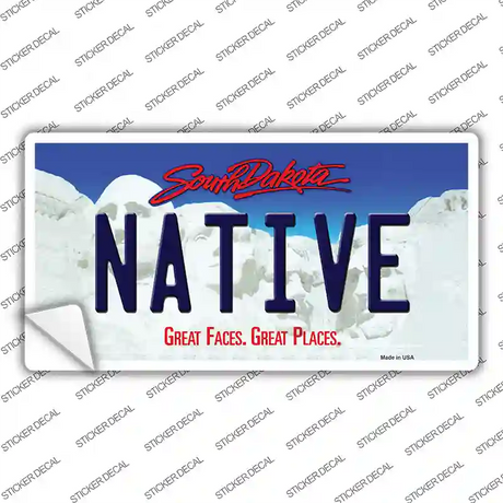 Native South Dakota Novelty Sticker Decal Small