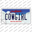 Cowgirl South Dakota Novelty Sticker Decal Small