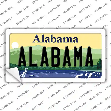 Alabama Background Novelty Sticker Decal Small