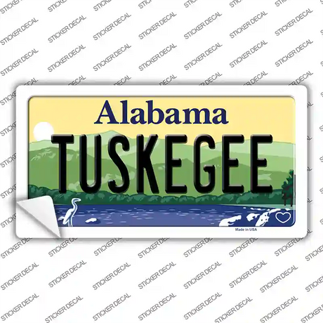 Tuskegee Alabama Novelty Sticker Decal Small