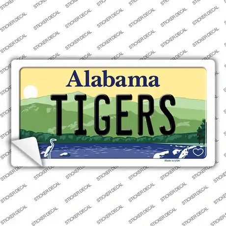 Tigers Alabama Novelty Sticker Decal Small