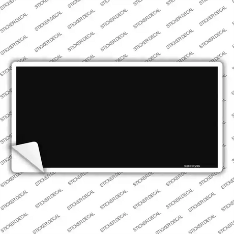 Black Metallic Solid Novelty Sticker Decal