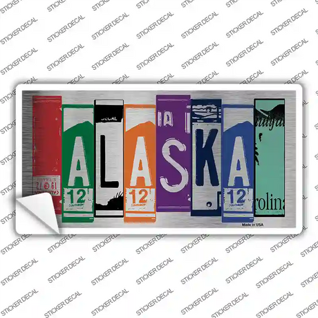 Alaska Art Novelty Sticker Decal Small