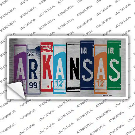 Arkansas Art Novelty Sticker Decal Small