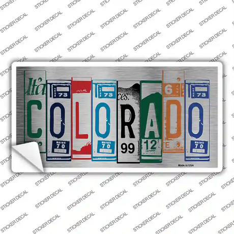 Colorado Art Novelty Sticker Decal Small