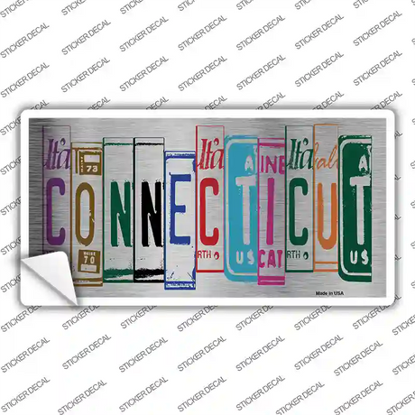 Connecticut Art Novelty Sticker Decal Small