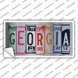 Georgia Art Novelty Sticker Decal Small