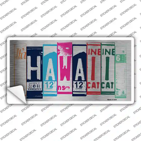 Hawaii Art Novelty Sticker Decal Small