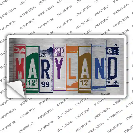 Maryland Art Novelty Sticker Decal Small