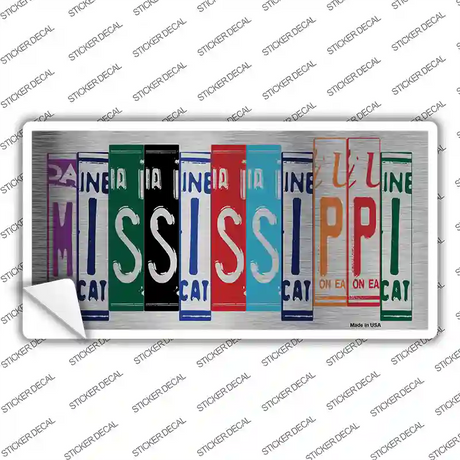 Mississippi Art Novelty Sticker Decal Small