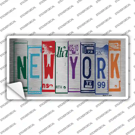 New York Art Novelty Sticker Decal Small