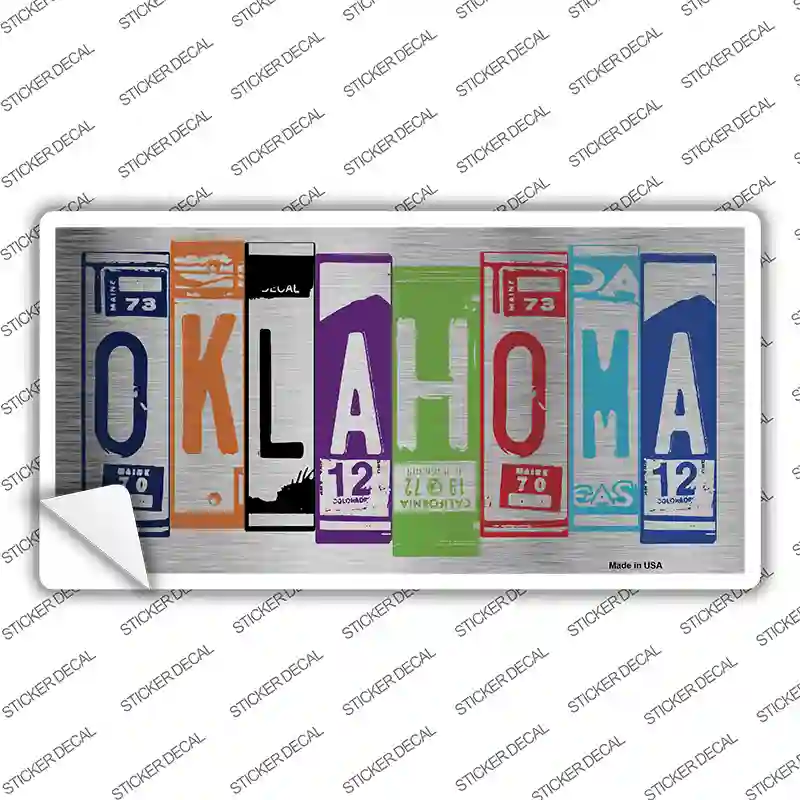 Oklahoma Art Novelty Sticker Decal Small