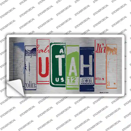 Utah Art Novelty Sticker Decal Small