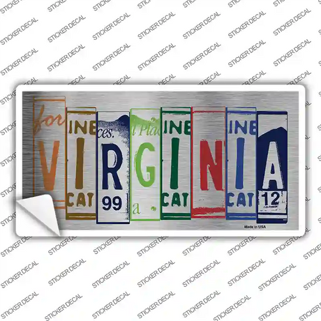 Virginia Art Novelty Sticker Decal Small