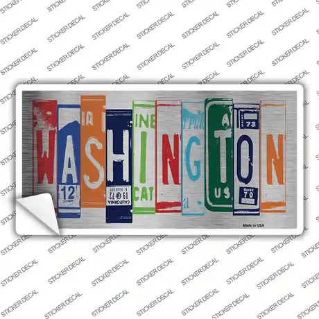 Washington Art Novelty Sticker Decal Small