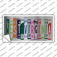 West Virginia Art Novelty Sticker Decal Small