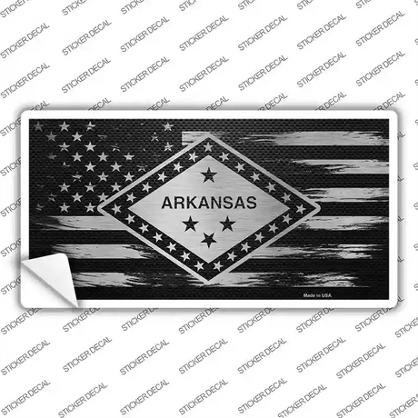 Arkansas Carbon Fiber Novelty Sticker Decal Small