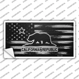 California Carbon Fiber Novelty Sticker Decal Small