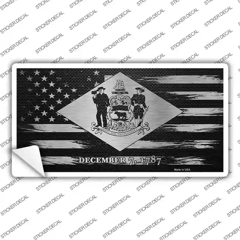 Delaware Carbon Fiber Novelty Sticker Decal