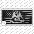 Louisiana Carbon Fiber Novelty Sticker Decal Small