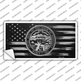 Nebraska Carbon Fiber Novelty Sticker Decal Small