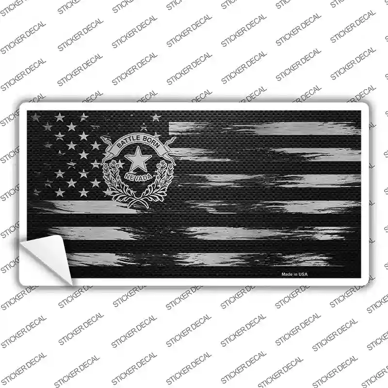 Nevada Carbon Fiber Novelty Sticker Decal Small