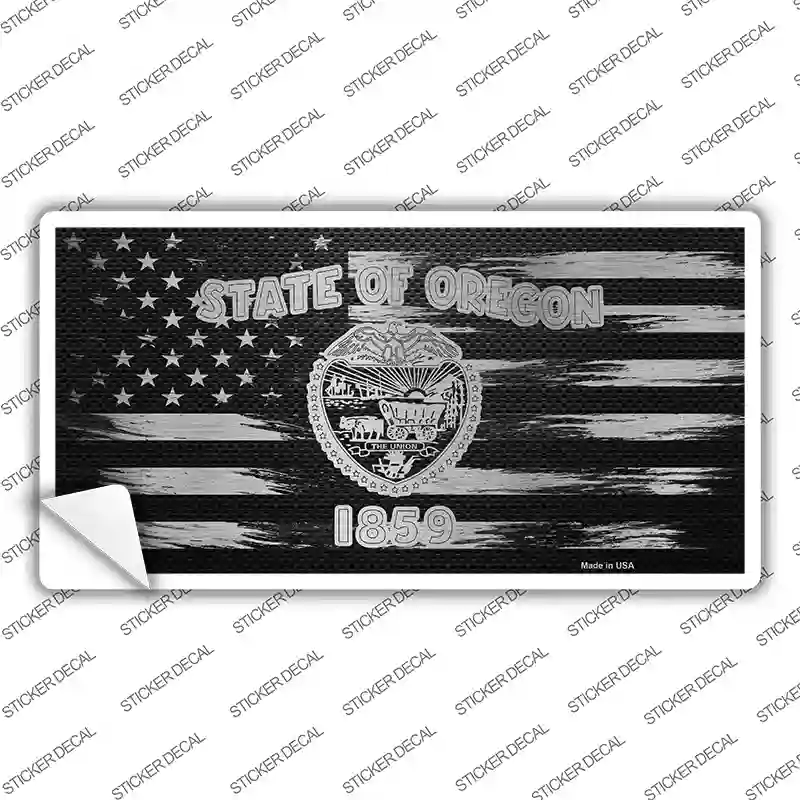 Oregon Carbon Fiber Novelty Sticker Decal | Smart Blonde