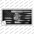 Wisconsin Carbon Fiber Novelty Sticker Decal Small