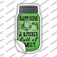 Happiness Full Kitchen Novelty Mason Jar Sticker Decal Small