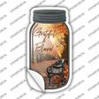 Fall Grateful And Blessed Novelty Mason Jar Sticker Decal Small