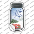 Hello Winter Novelty Mason Jar Sticker Decal Small