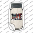 Love Arkansas Silhouette Novelty Mason Jar Sticker Decal Small