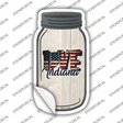 Love Indiana Silhouette Novelty Mason Jar Sticker Decal Small