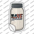 Love Louisiana Silhouette Novelty Mason Jar Sticker Decal