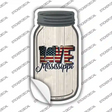 Love Mississippi Silhouette Novelty Mason Jar Sticker Decal Small