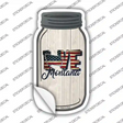 Love Montana Silhouette Novelty Mason Jar Sticker Decal Small