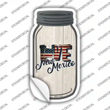 Love New Mexico Silhouette Novelty Mason Jar Sticker Decal Small